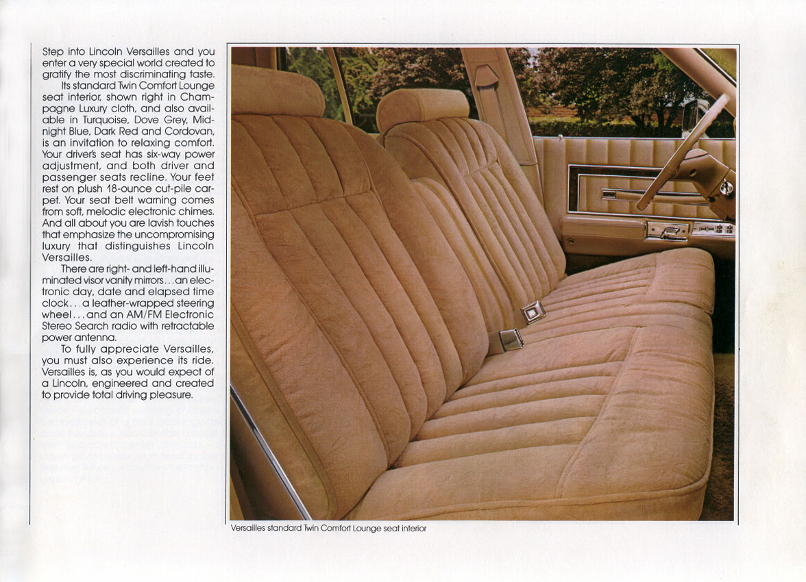 1980 Lincoln Versailles Brochure Page 9